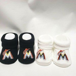 Florida Marlins 0-3 months baseball booties NEW